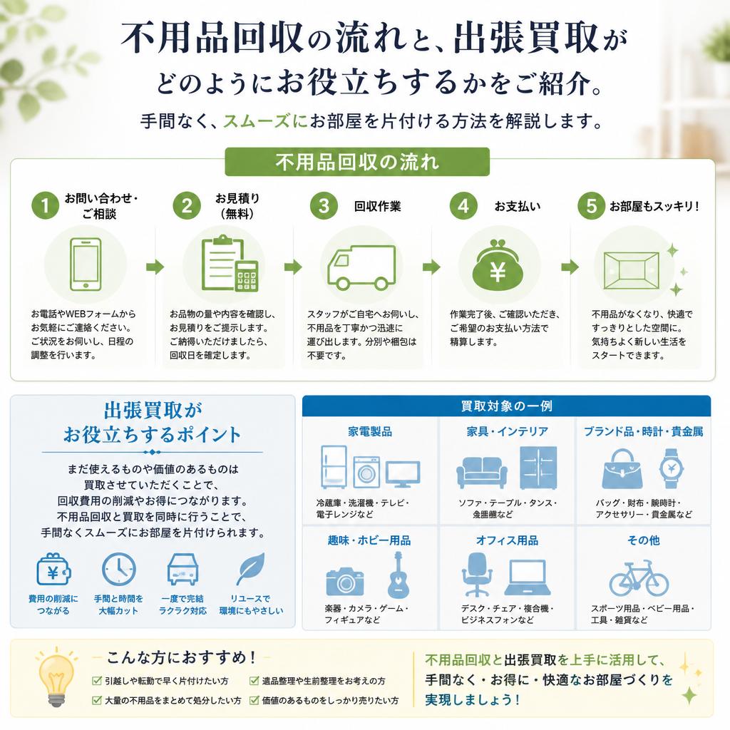 不用品回収のプロセス