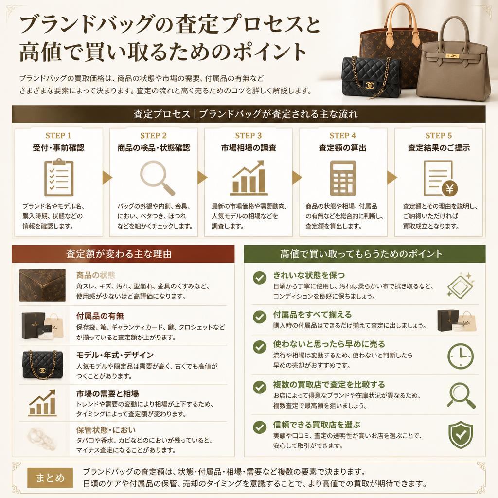 バッグ査定：高価買取の秘密